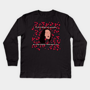 The Room - Wiseau's Wise Words Kids Long Sleeve T-Shirt